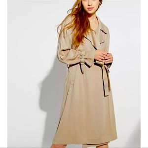 Urban outfitters jasper long line duster trench coat